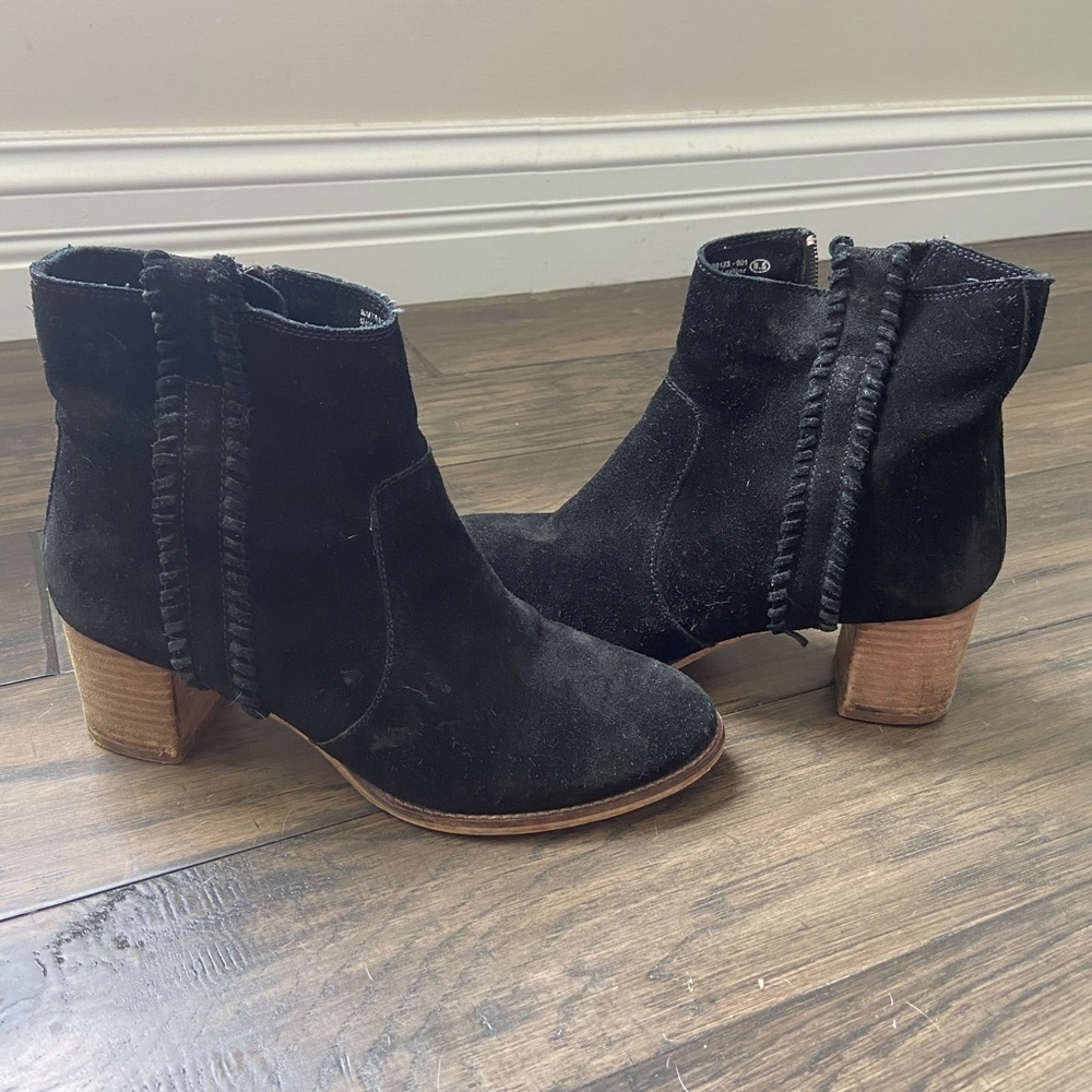 Black Suede Booties